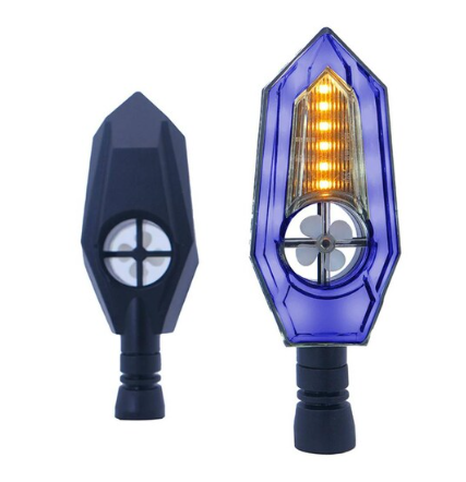 [RS-DIR-0054Y-BU]      DIRECCIONAL LED SECUENCIAL TIPO ZAFIRO UNIVERSAL (AMARILLO-AZUL)