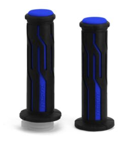 [RS-PUN-10014BU]     PUÑOS CAUCHO TIPO SURCOS AZU/NEGRO