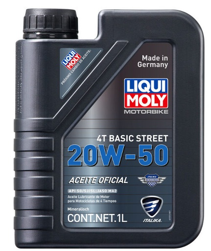 [L01032068] ACEITE LIQUI MOLY - ITALIKA 4T 20W - 50 BASIC STR 1L ACEITE ITALIKA.