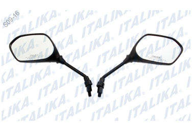 [F10010198] JUEGO ESPEJOS ITALIKA CON LOGO Y LEYENDA AT110RTLED, AT125, DT150, DT200, FT180, FT200, FT150, FT250, RT180