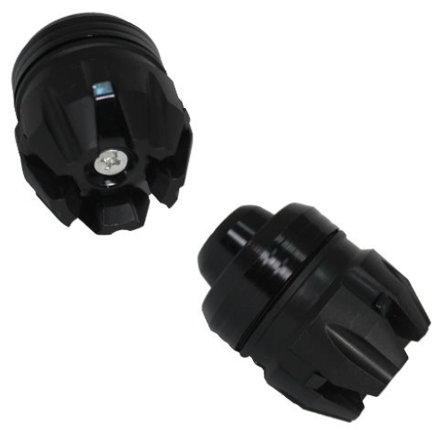 [SLI-017NE] [SLI-017NE]     SLIDER PUNTA DECORATIVA DE ALUMINIO/ABS NEGRO UNIVERSAL 
