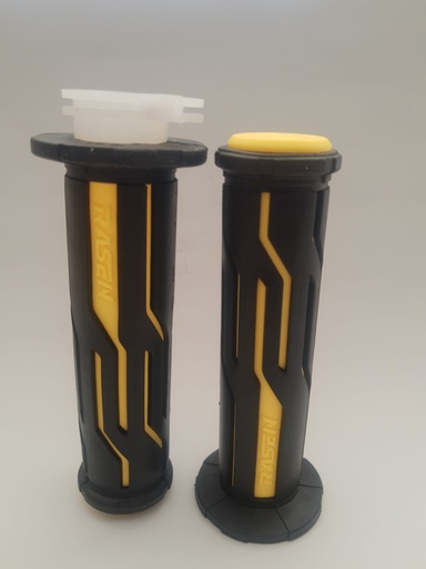 [RS-PUN-10014Y] [RS-PUN-10014Y]      PUÑOS CAUCHO TIPO SURCOS AMARILLO/NEGRO