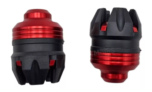 [SLI-017RO] [SLI-017RO]    SLIDER PUNTA DECORATIVA DE ALUMINIO/ABS ROJO UNIVERSAL 